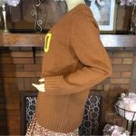 st. john's bay  BROWN "HELLO" MULTI-COLOR CREW NECK SWEATER NWT (L) Photo 6
