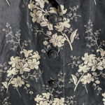 Tommy Bahama Silk Floral Print Bolero Jacket Women's Medium Black Ivory Blazer Photo 6