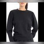 Marie Oliver  fitted puff sleeve black pullover top classic  small $198 spring Photo 0