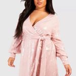 Boohoo Pink Sequin Dress Photo 1