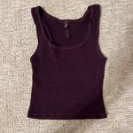 SKIMS  Cotton Rib Tank - Currant Photo 4