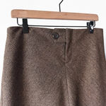 Vince  Brown Wool Blend Tulip Hem Skirt Size 12 Photo 2
