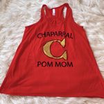 Bella Canvas Chaparral Pom Mom Red Gold and Black Racerback Tank Top Size M Photo 0