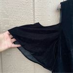 Ralph Lauren LRL Lauren  Womens Shirt Blouse Black Velvet Cold Shoulder Plus 3X Photo 5