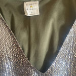 By Together beautiful silver sparkle tunic mini dress w/ pockets great little formal dress Photo 6