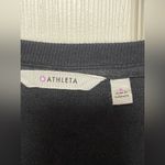 Athleta  Women’s Recharge Sweatshirt Mini Long Sleeve Black Dress Size S Photo 5