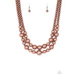 Paparazzi I Double Dare You Copper Necklace (513) Photo 1