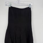 Nicole Miller New York Vintage Black Strapless Dress Lace Up Back Size 6 Photo 2