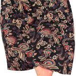 Ba&sh  Roster Short Skirt Black Paisley Print Size L Photo 4
