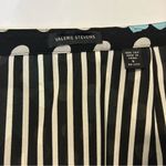 Valerie Stevens Skirt Size 4 100% Silk Floral Polka Dot Black White Teal Photo 4