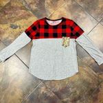 Acting Pro  Women’s Long Sleeve Plaid Sequin Pocket Shirt 1X Photo 3