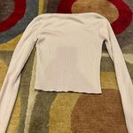 ZARA Tan Square Neck Cropped Short Rib Sweater Top Women’s Medium Runs Small Photo 2
