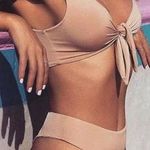 Bahia blue Light Pink High Waisted Twist Tie Bikini  Photo 0