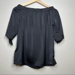 H&M  Black Off Shoulder Polyester Blouse Size 2 Photo 5