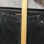 st. john's bay  Corduroy Pants Womens 10 Boot‎ Cut Black Photo 3