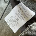 Judy Blue  Grey Heavy Sand Skinny Jeans Size 28 Frayed Raw Hem Stretch Distressed Photo 9