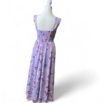 Grace Karin Karin Grace Lavender Floral Maxi Dress Photo 4