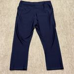 Under Armour 1X  Leggings Navy Blue Womens Compression Heat gear Capri Photo 4