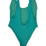 Aerie Swimsuit Womens XL Vacay All Day Super Scoop Swim One Piece Green Cheeky Photo 1