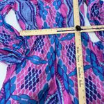 Kahindo Romper Womens‎ Medium Blue Pink Printed Kisumu V Neck Cotton Photo 9
