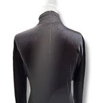 Vintage 90s Carole Little Black Velvet Dark Floral Mock Neck Maxi Dress Romantic Size 4 Photo 5