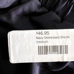 NWT Day + Moon Navy Distressed Shorts M‎ Blue Size M Photo 2