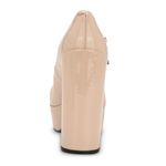 Guess Women's Callyna Platform Round Toe Mary Janes Pump Nude Beige Size 8.5 NEW New with tag Same day shipping Smoke and pets free Slay your elegant look wearing the Callyna platform pump making accent to any ensemble. Patent synthetic upper Adjustable double buckle straps closure Round toe Synthetic lining 4” heels, 1.5" platform, 5.5" covered block heel Synthetic sole Elevate your shoe game with these Women's Callyna Platform Round Toe Mary Janes Pumps in Nude Beige. These patent leather pumps boast an ultra-high block heel and a platform sole, providing both style and comfort. The round toe and adjustable buckle strap make for a perfect fit, while the ivory color and solid pattern make them versatile for any occasion. These women's size 8.5 heels feature the iconic character Marie and are a new addition to your wardrobe, ready to take on the town. Photo 2