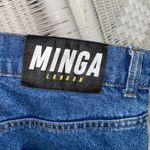 Minga‎ London Butterfly Embroidered High Waist Straight Leg Jeans Y2K 32 US 8 Blue Photo 8