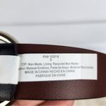 Steve Madden Black Faux Leather Dress Belt Silver Color Buckle Size S Photo 8