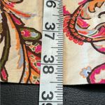 Tommy Hilfiger  Pink and Cream Paisley Midi Dress size L with tie waist Photo 12