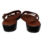 Minnetonka Prescott Leather Sandals Size 7 Dark Brown Casual Comfort Sandal Photo 4