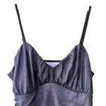Cider Women’s Black Purple Ruffle Mesh Dress Size L Fairy Grunge Whimsigoth Vamp Photo 5