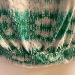 CHAPS  Womens Top Bouse Shirt L Large Green & White Striped Print Beachy Beach Photo 5