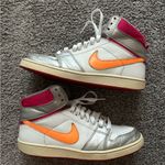 Nike Blazers Women's Sneakers - White, Silver, Orange, Pink Photo 0