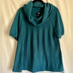 a.n.a  Deep Teal Cowl Neck Sweater Photo 2