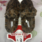 True Religion LEOPARD Slippers with Rhinestone Horseshoe, M 6.5/7.5 Photo 0