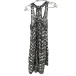 KAVU  Jocelyn High Low racerback dress gray white small coastal beach lightweight Photo 1