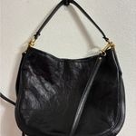 Ralph Lauren Lauren  black Leather shoulder bag Vintage Photo 1