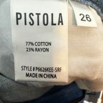 Pistola Surf Side Acid Wash Jeans Womens 26 High Rise Straight Leg Denim Photo 8