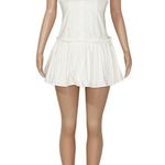 Majorelle Carly Cotton Poplin Mini Dress, White, XS Photo 8