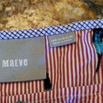 Maeve  Anthropologie Red Striped Tie Midi Dress Size 6 Photo 6