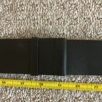 Chico's Chico’s Black Leather Painted Metal Medallion Clasp Adjustable Belt Photo 8