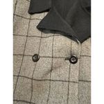 Alexandra Bartlett wool jacket plaid size Large Black Photo 4