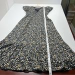 Rails  Clementine Smocked Black Floral Midi Dress Women Size Small Cap Sleeve NEW Photo 11