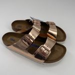 Birkenstock Unisex Arizona Soft Footbed Sandals In Metallic Copper Size 41 NWT Photo 1
