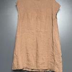 Sister Mary Barbara Embroidered Linen Dress Brown XS Photo 3