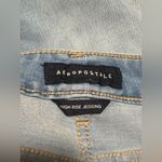 Aeropostale EUC  Denim Blue High Rise Ripped Light Wash Jeans size 2 short Photo 9