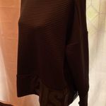 Nike Dri-Fit Black Ribbed Crew Neck Lg Pullover JUST DO IT Sweater Photo 9