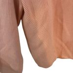 J.Crew Ribbed Stretch Crewneck Sweater Fresh Peach Size Medium Pink Photo 5