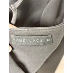 Hand Lace Roller Neck Crop Top & Cutout Midi Skirt Set Black Women 38 / US 4 Photo 2